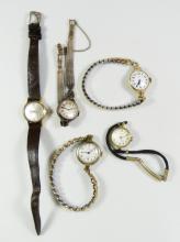 5 LADIES' VINTAGE WRISTWATCHES