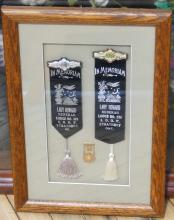 THREE FRAMED FUNERAL RELATED ITEMS