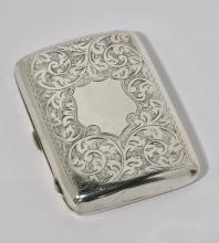 STERLING CIGARETTE CASE