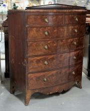 BOWFRONT CHEST OF DRAWERS