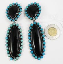 PAIR LARGE PENDANT EARRINGS