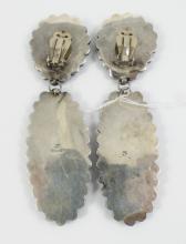 PAIR LARGE PENDANT EARRINGS