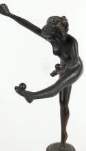 ART DECO BRONZE PEN HOLDER