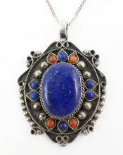 GEMSTONE PENDANT ON CHAIN