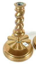 PAIR BRASS CANDLEHOLDERS
