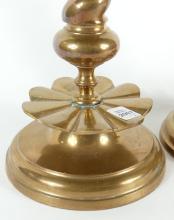 PAIR BRASS CANDLEHOLDERS