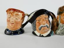 6 DOULTON CHARACTER JUGS