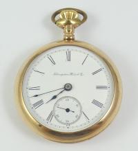 HAMPDEN RAILROAD POCKET WATCH