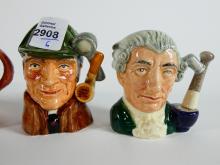 6 DOULTON CHARACTER JUGS