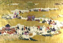 JAPANESE HEIAN PERIOD PRINT