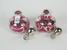 PAIR PERFUME BOTTLES