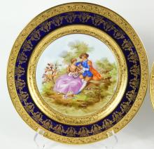 PAIR LIMOGES PLATES