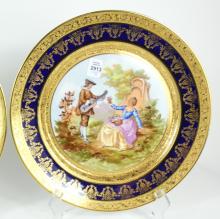 PAIR LIMOGES PLATES