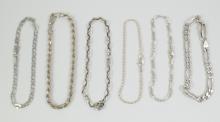 12 STERLING BRACELETS