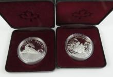 4 CANADIAN SILVER PROOF DOLLARS