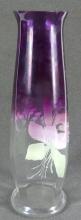 GLASS VASE ATTRIBUTED TO MOSER