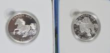 2 $100 FINE SILVER COINS - no tax