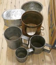 BOX LOT OF COPPER AND TIN