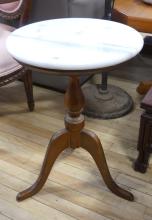 MARBLE TOP WINE TABLE