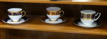 CREAM SOUPS, CUPS AND SAUCERS