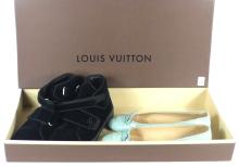 LOUIS VUITTON BOX WITH DESIGNER SHOES