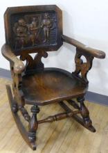 ANTIQUE TAVERN ROCKING CHAIR