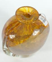 SIGNED ART GLASS VASE