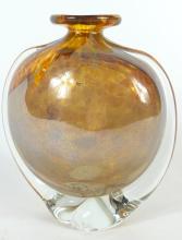 SIGNED ART GLASS VASE