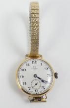 ANTIQUE GOLD OMEGA WRISTWATCH