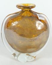 SIGNED ART GLASS VASE