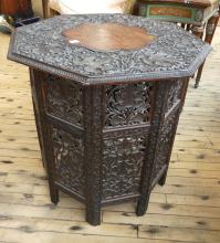 CARVED TABOURET TABLE