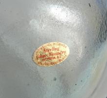 STERLING GLASS FOUNDRY BOWL