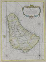 18TH CENTURY MAP OF BARBADOS