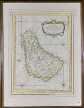 18TH CENTURY MAP OF BARBADOS