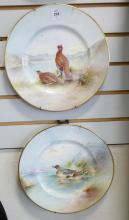 SET OF HAND-PAINTED MINTON WALL PLATES