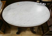 VICTORIAN MARBLE TOP PARLOUR TABLE