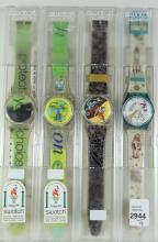 4 NEW SWATCH WRISTWATCHES