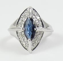 SAPPHIRE & DIAMOND RING