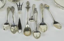 SPOONS, CANDLEHOLDERS, ETC.