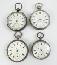 4 ANTIQUE POCKET WATCHES