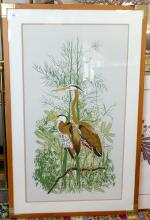 FRAMED "CRANES" PRINT