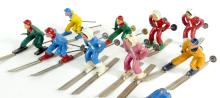 BARCLAY SKIER FIGURES & TIN PLATES