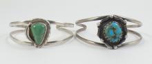 2 STERLING CUFF BRACELETS
