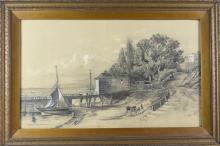 TWO 19TH CENTURY GRAPHITE SKETCHES