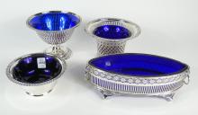 4 SILVERPLATED BOWLS