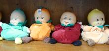 SIX "FRUIT BABY" DOLLS