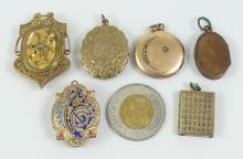 6 ANTIQUE LOCKETS