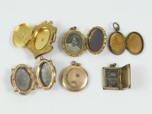 6 ANTIQUE LOCKETS