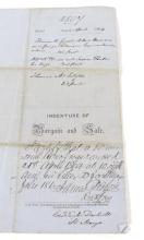 INTERESTING ANTIQUE CANADIAN INDENTURES