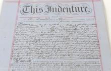 INTERESTING ANTIQUE CANADIAN INDENTURES